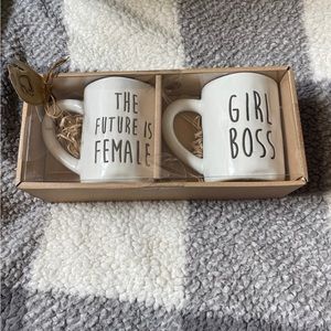 🆕 Girl Boss & The Future is Female Coffee Mug Set of 2